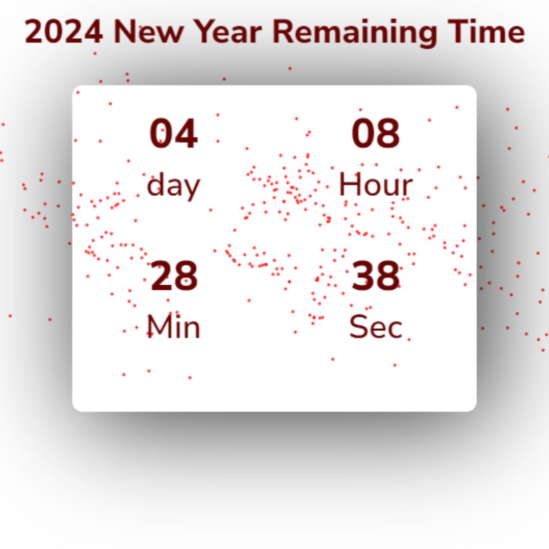 2024 New Year Countdown using HTML, CSS, and JavaScript (Source Code)